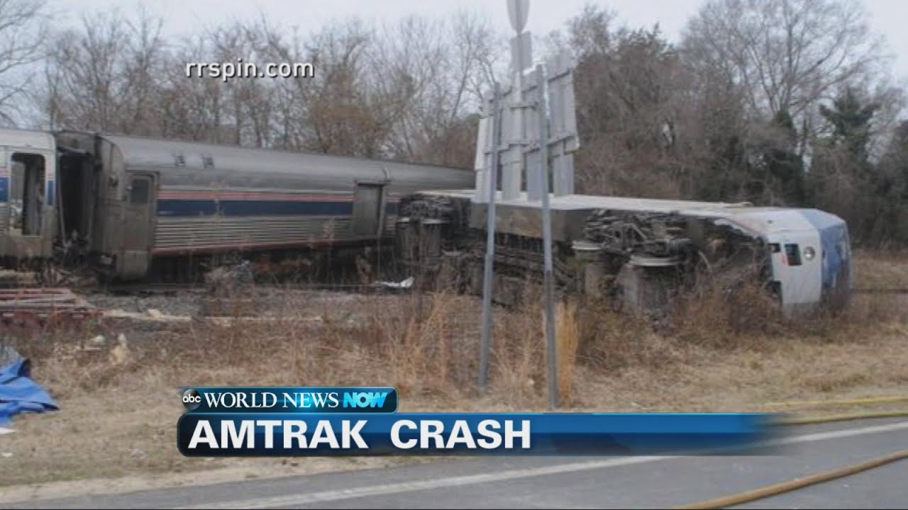 toy amtrak train crash